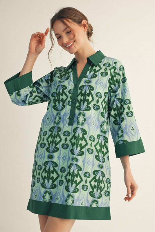 Curvy Emerald Garden Dress By Jodifl