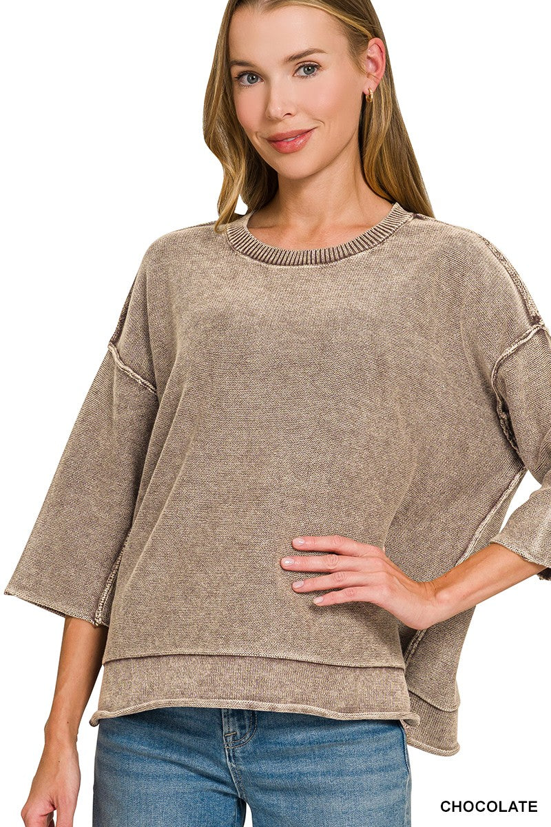 The Weekend Retreat Boxy Sweater