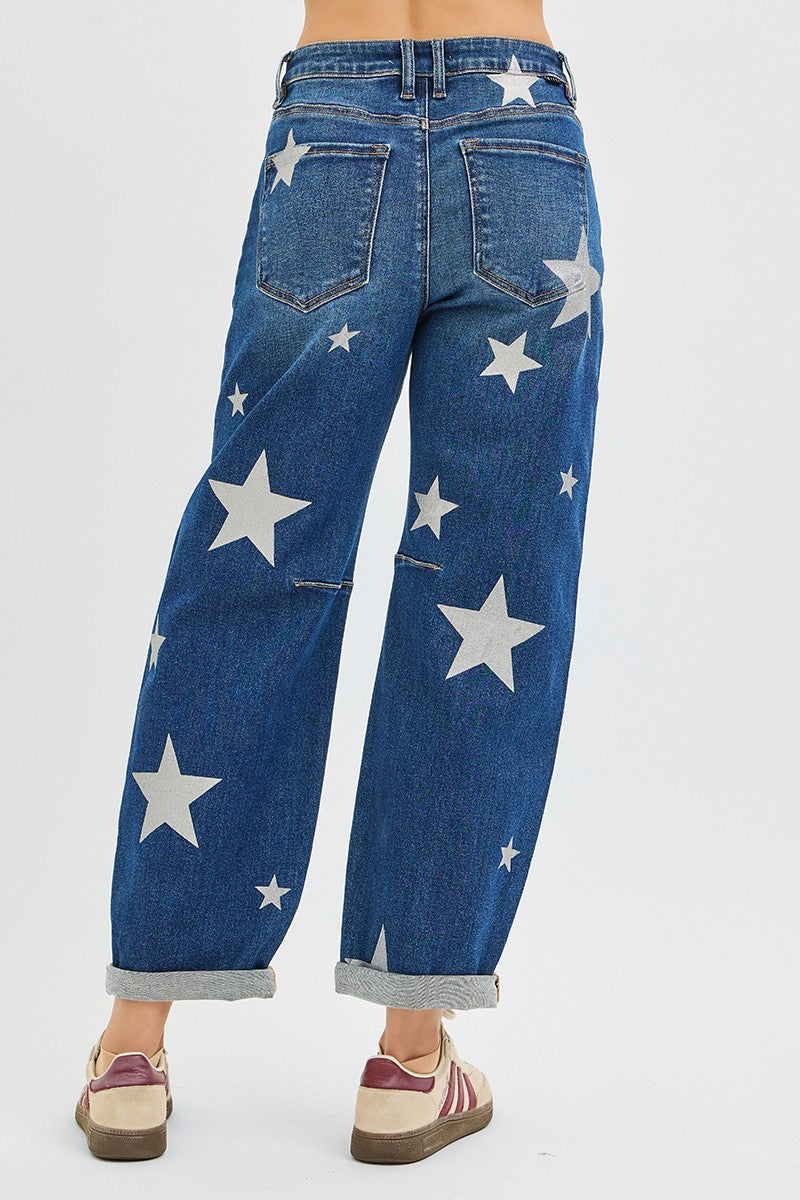 The Stella Star Barrel Denim by Risen
