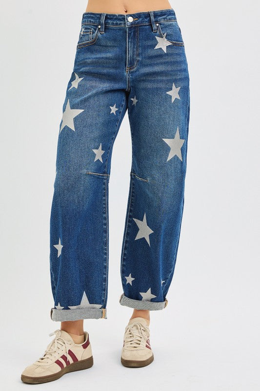 The Stella Star Barrel Denim by Risen