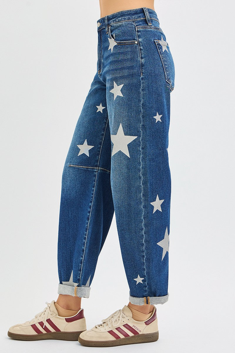 The Stella Star Barrel Denim by Risen