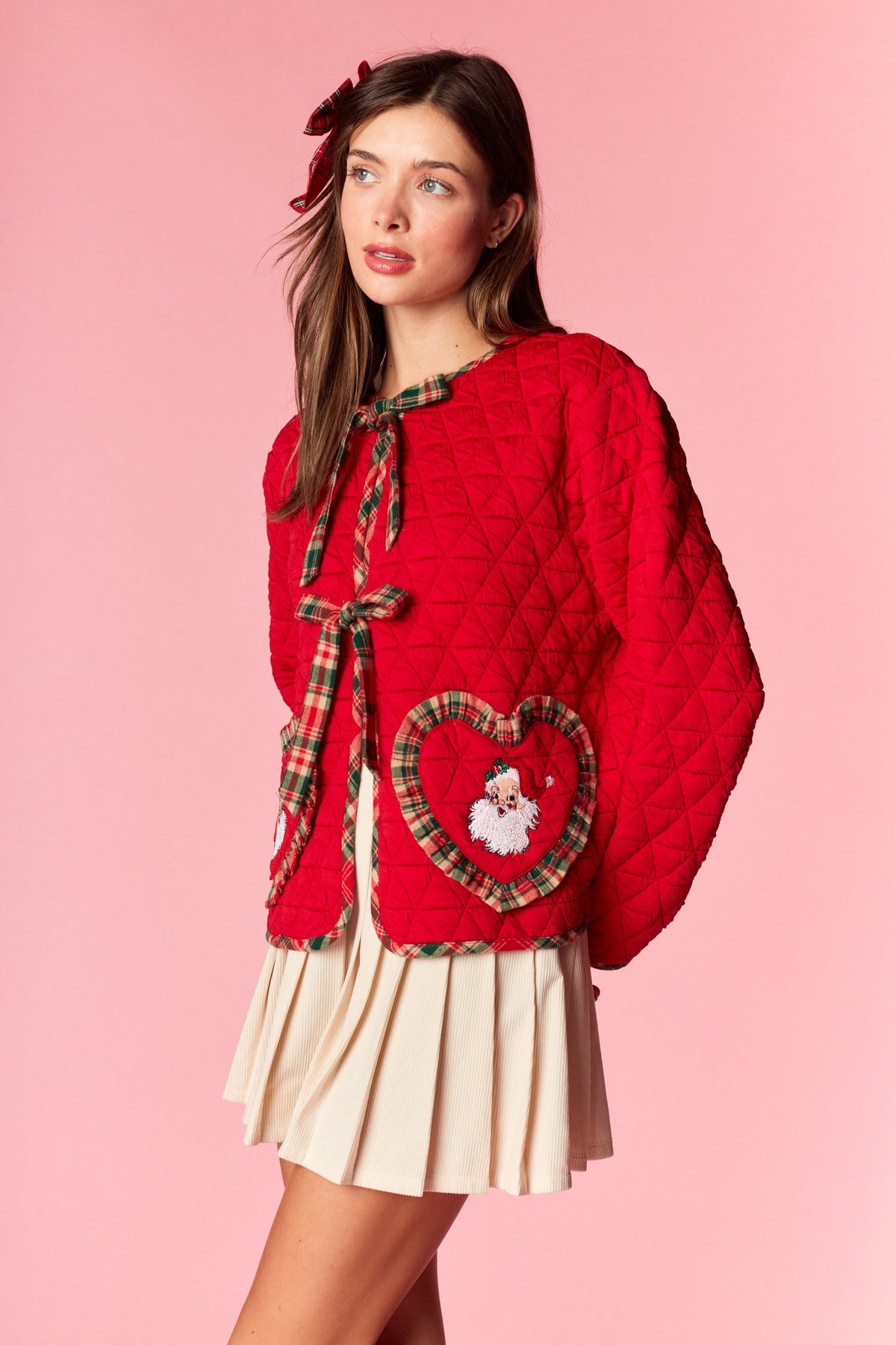 Santa's Sweetheart Quilted Jacket