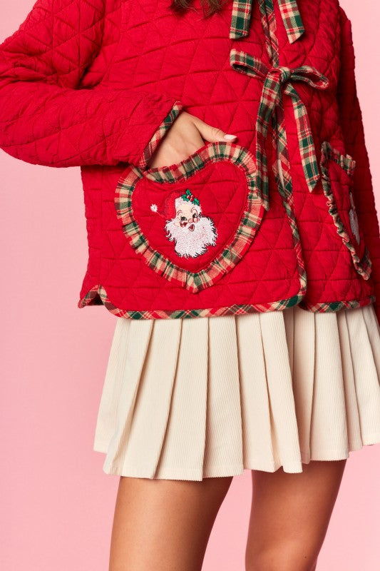 Quilted Santa Heart Jacket By Rareraw