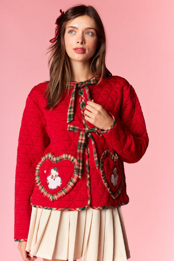 Santa's Sweetheart Quilted Jacket