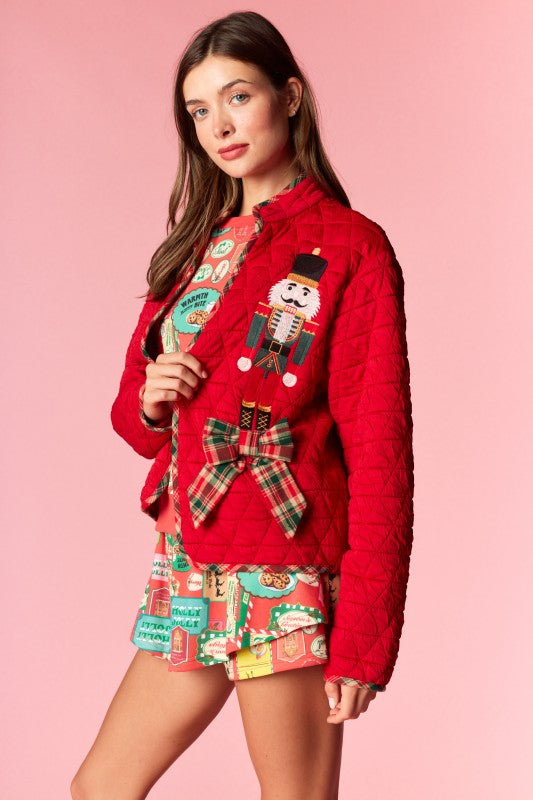 Nutcracker Bow Quilted Jacket By Rareraw