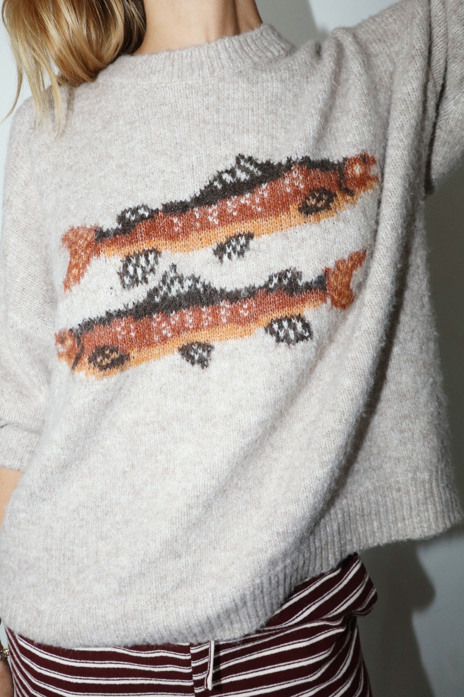 Reel Cute Trout Sweater By Bailey Rose