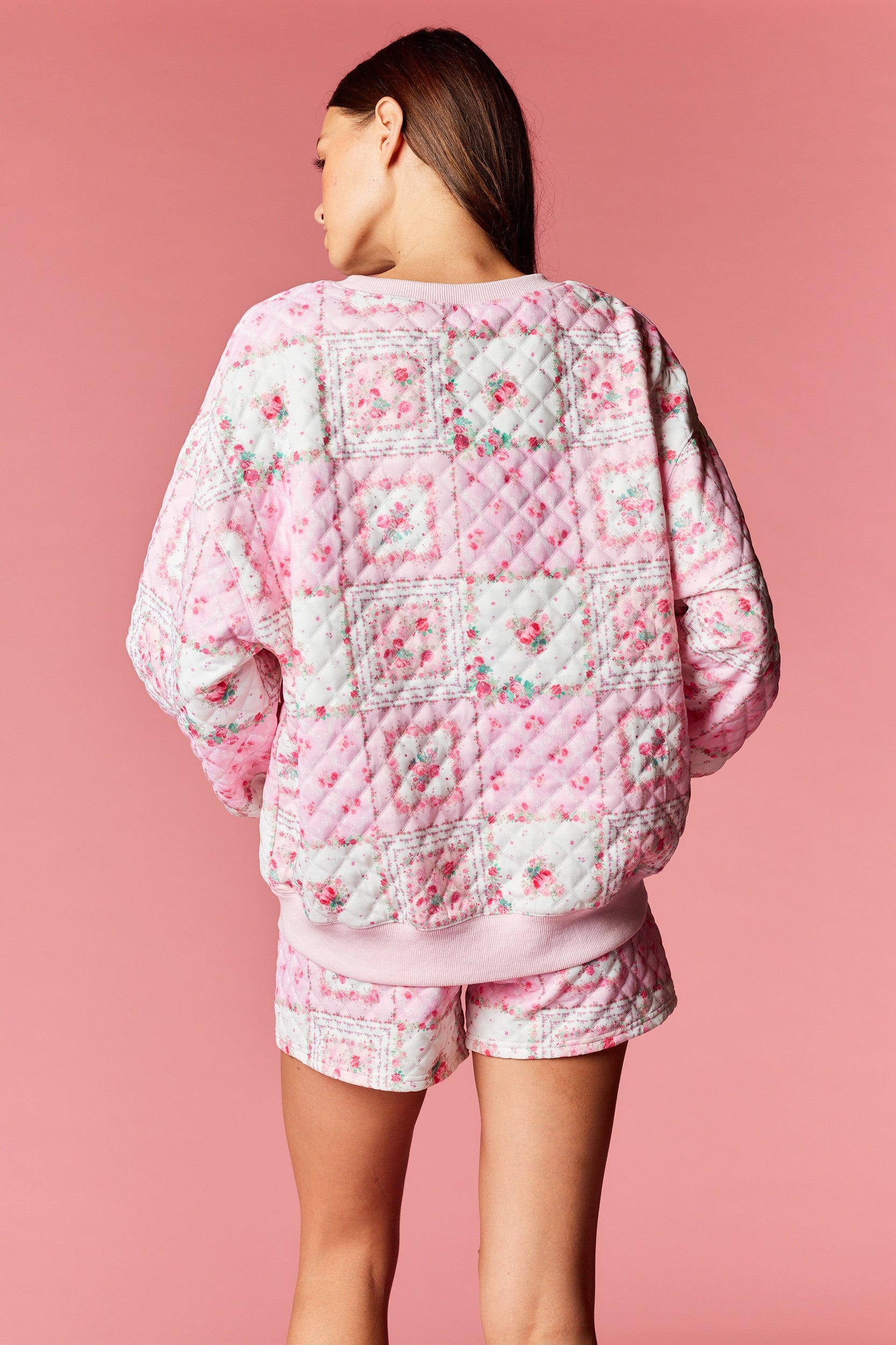 Patchwork Quilted Floral Lounge Set