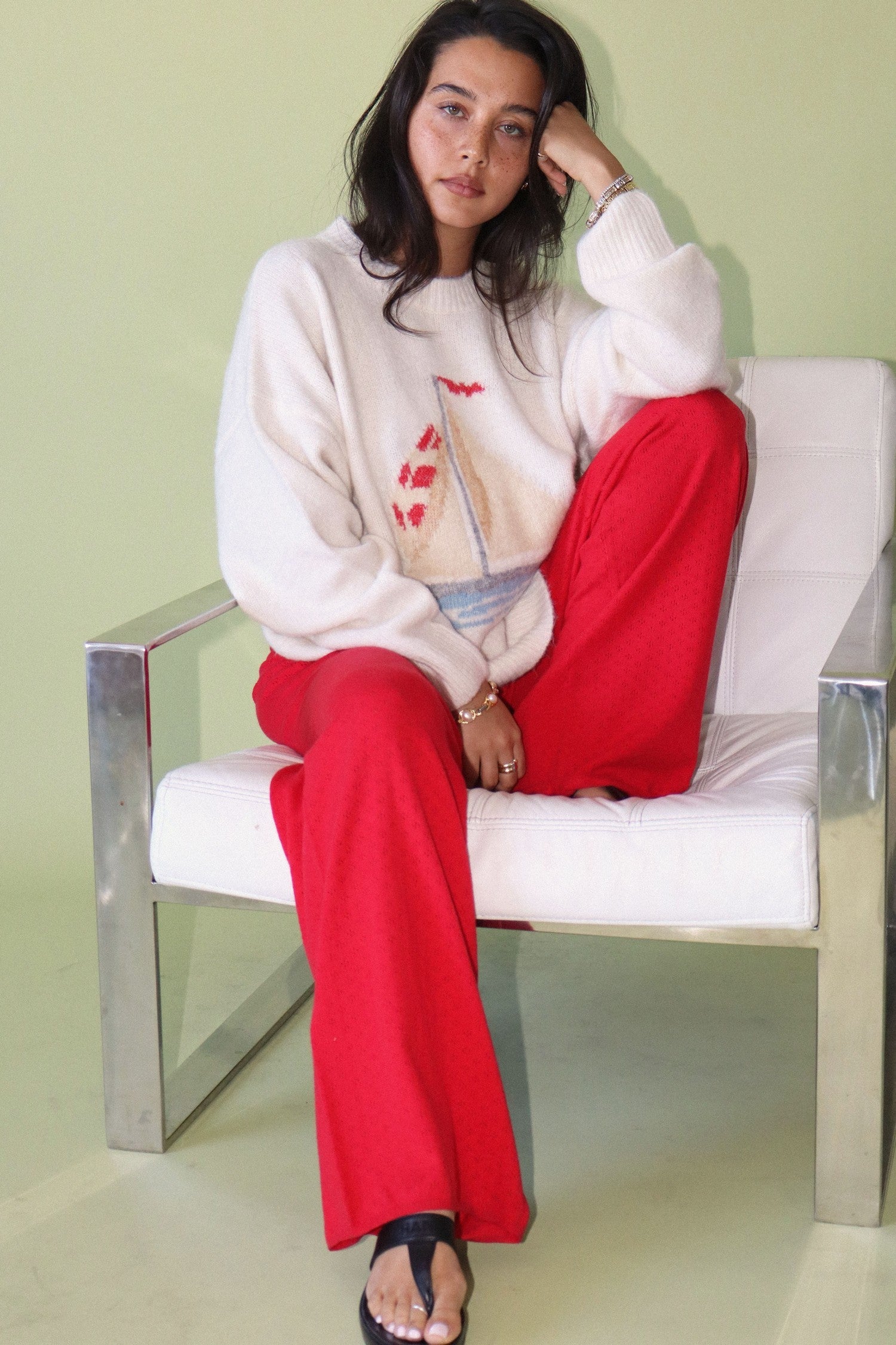 Red Flag Sailing Sweater By Bailey Rose
