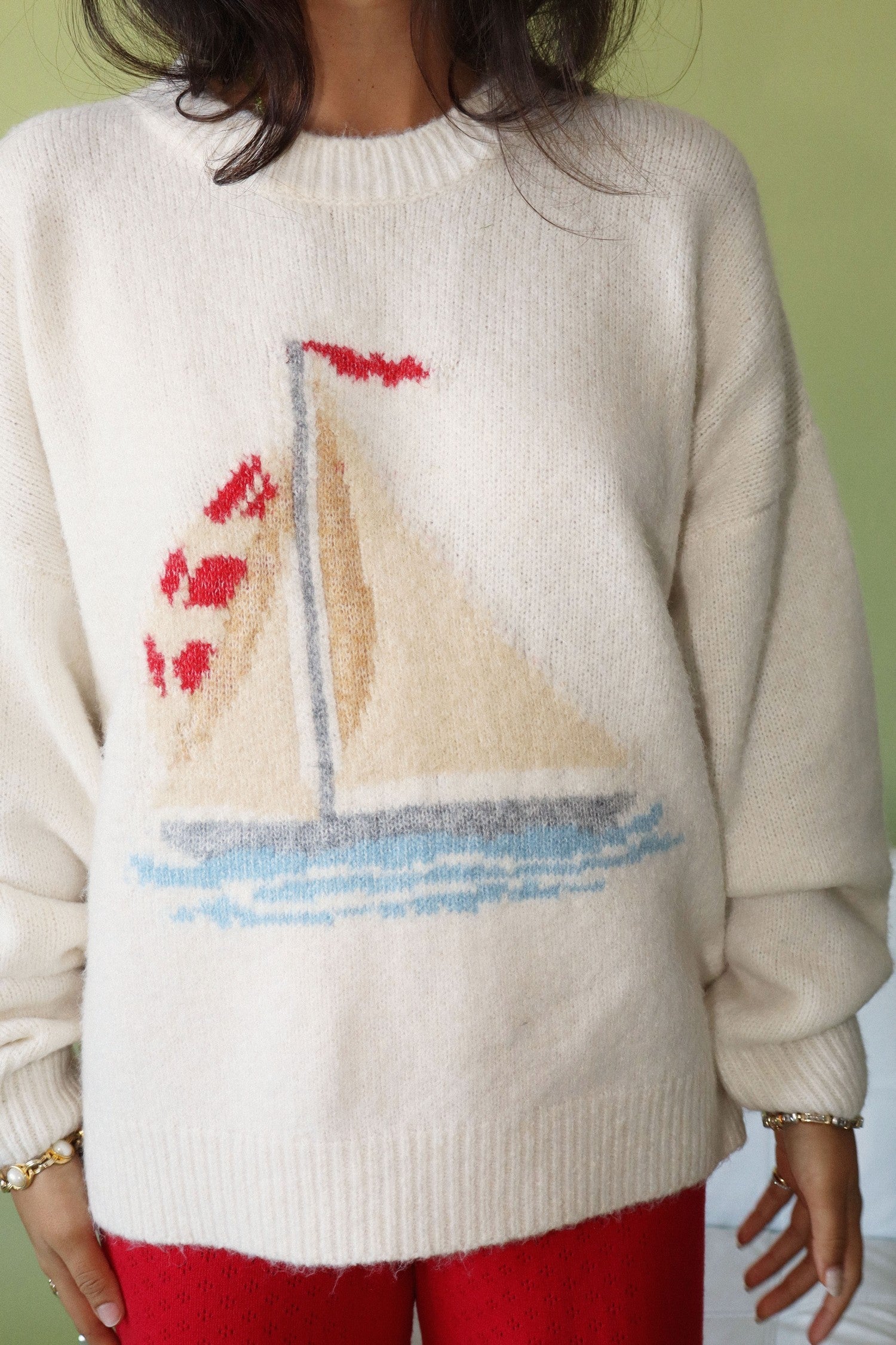 Red Flag Sailing Sweater By Bailey Rose