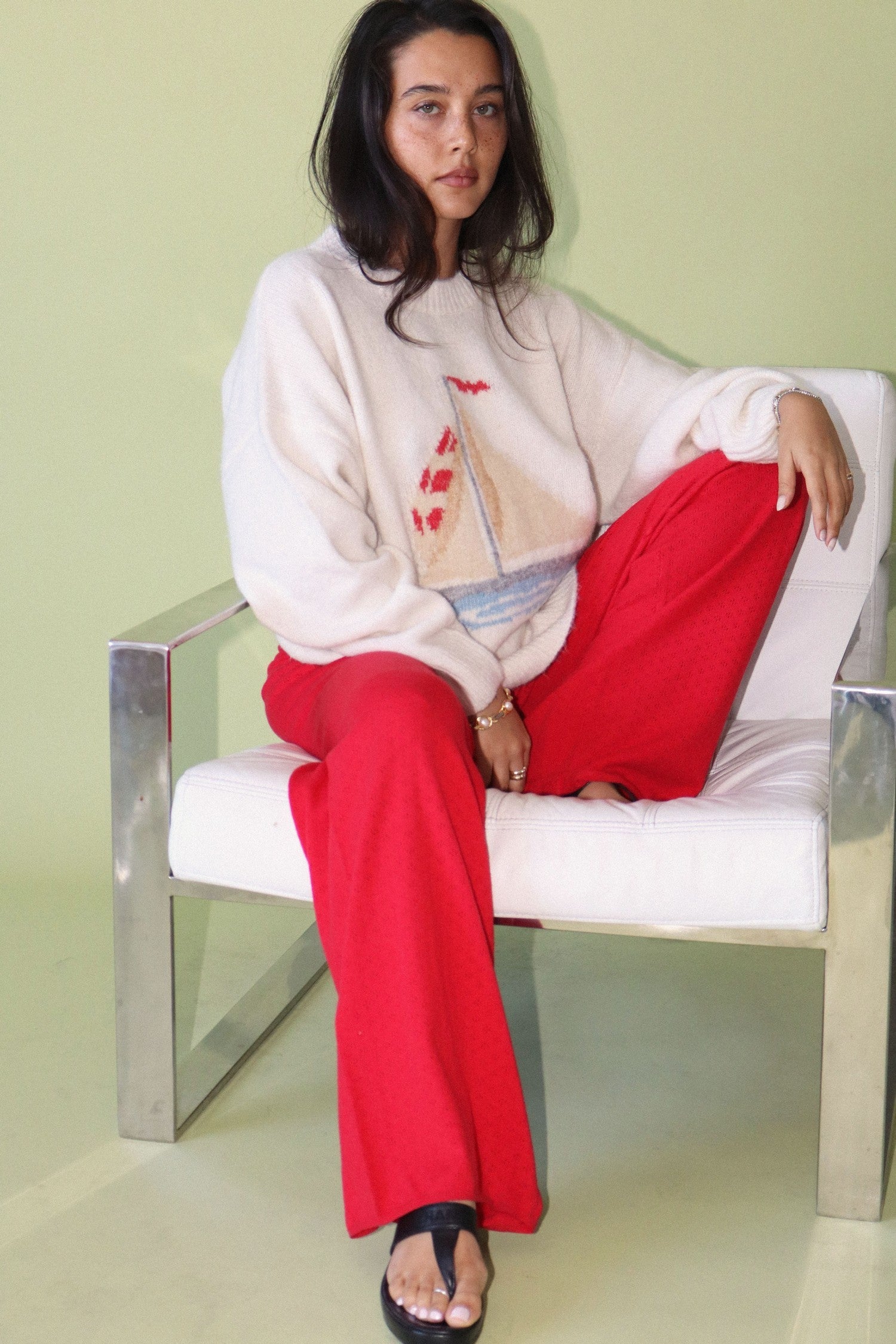 Red Flag Sailing Sweater By Bailey Rose