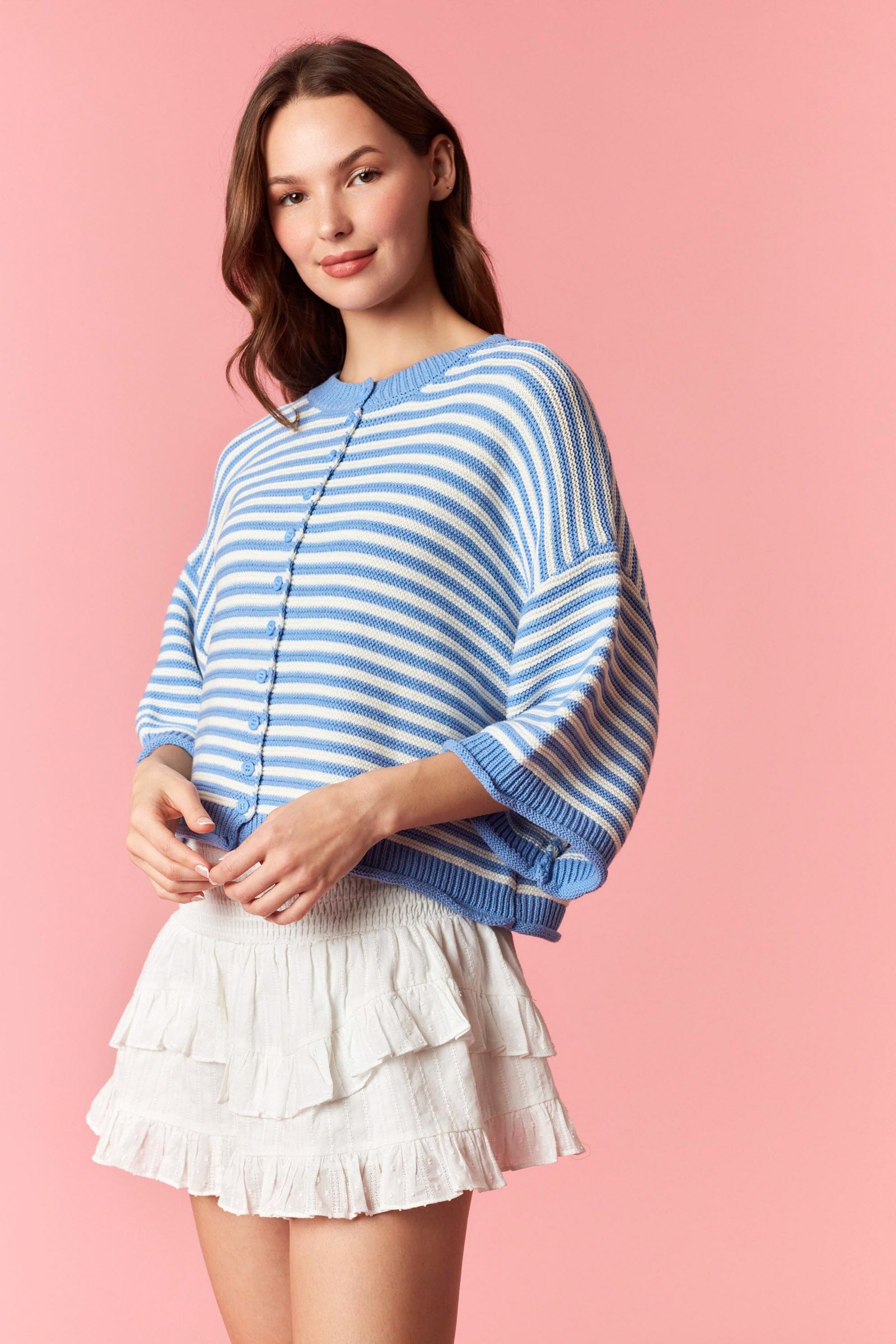 Blueberry Breeze Cardigan By Peach Love California