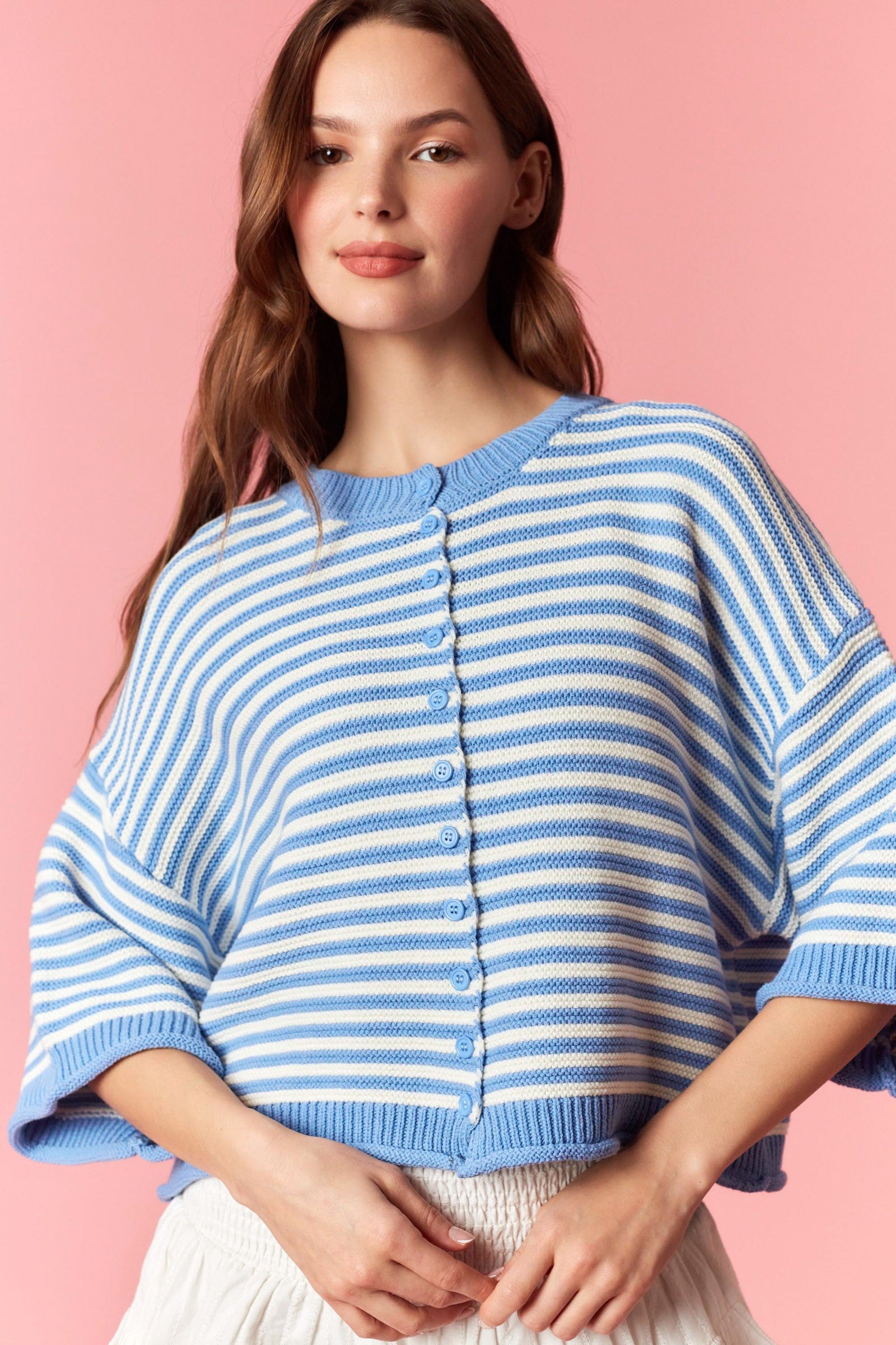 Blueberry Breeze Cardigan By Peach Love California