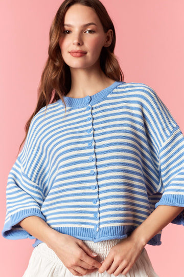 Blueberry Breeze Cardigan By Peach Love California