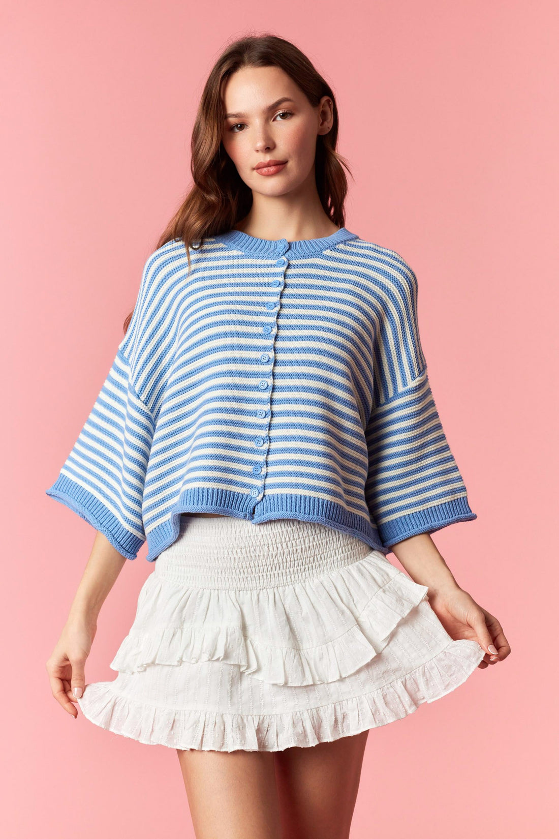Blueberry Breeze Cardigan By Peach Love California