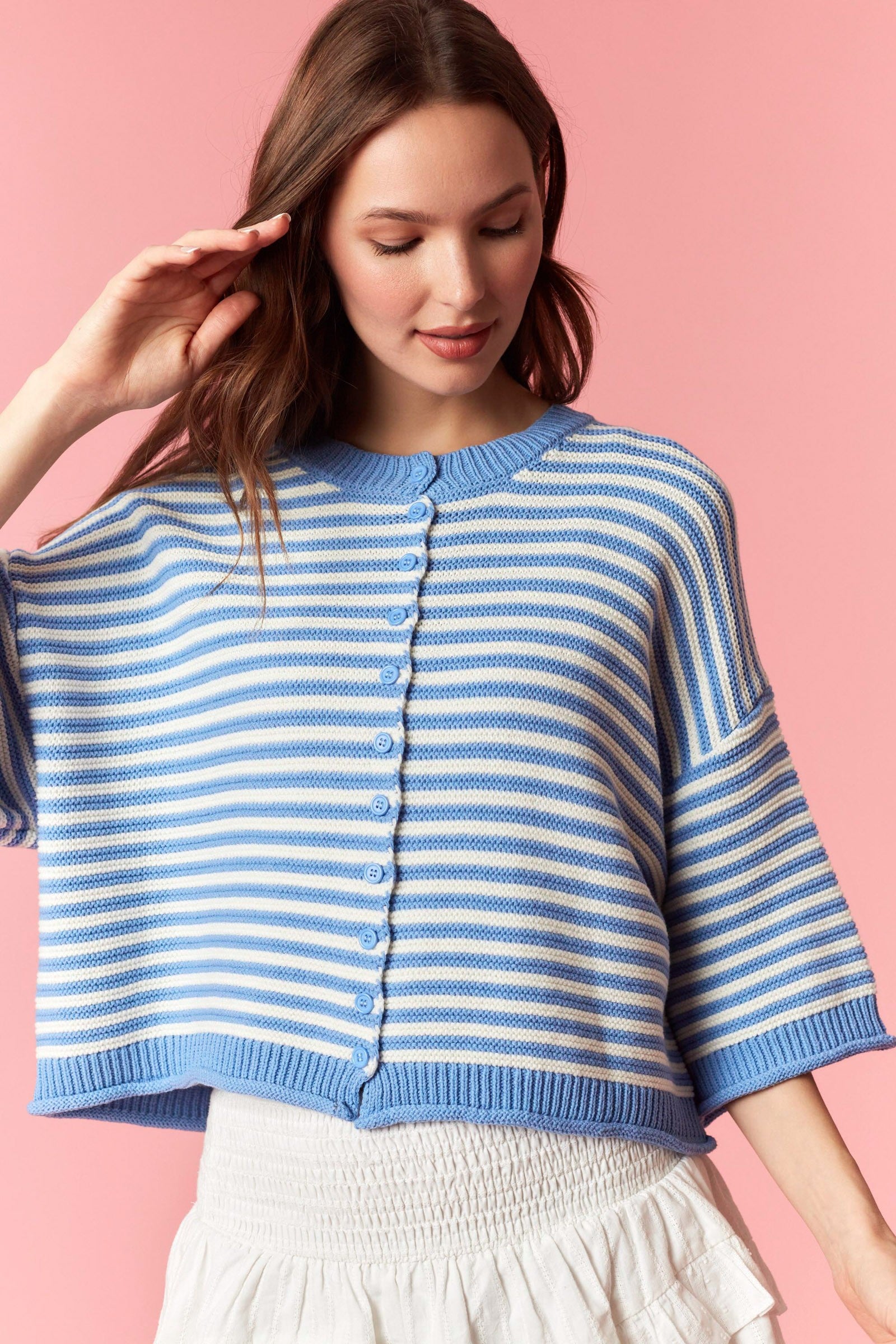 Blueberry Breeze Cardigan By Peach Love California