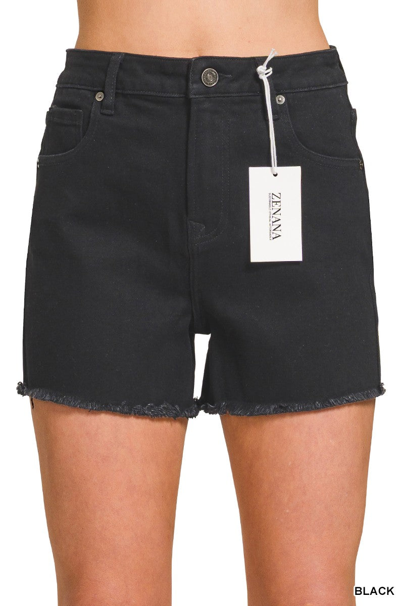 DG After Dark Denim Shorts By Zenana