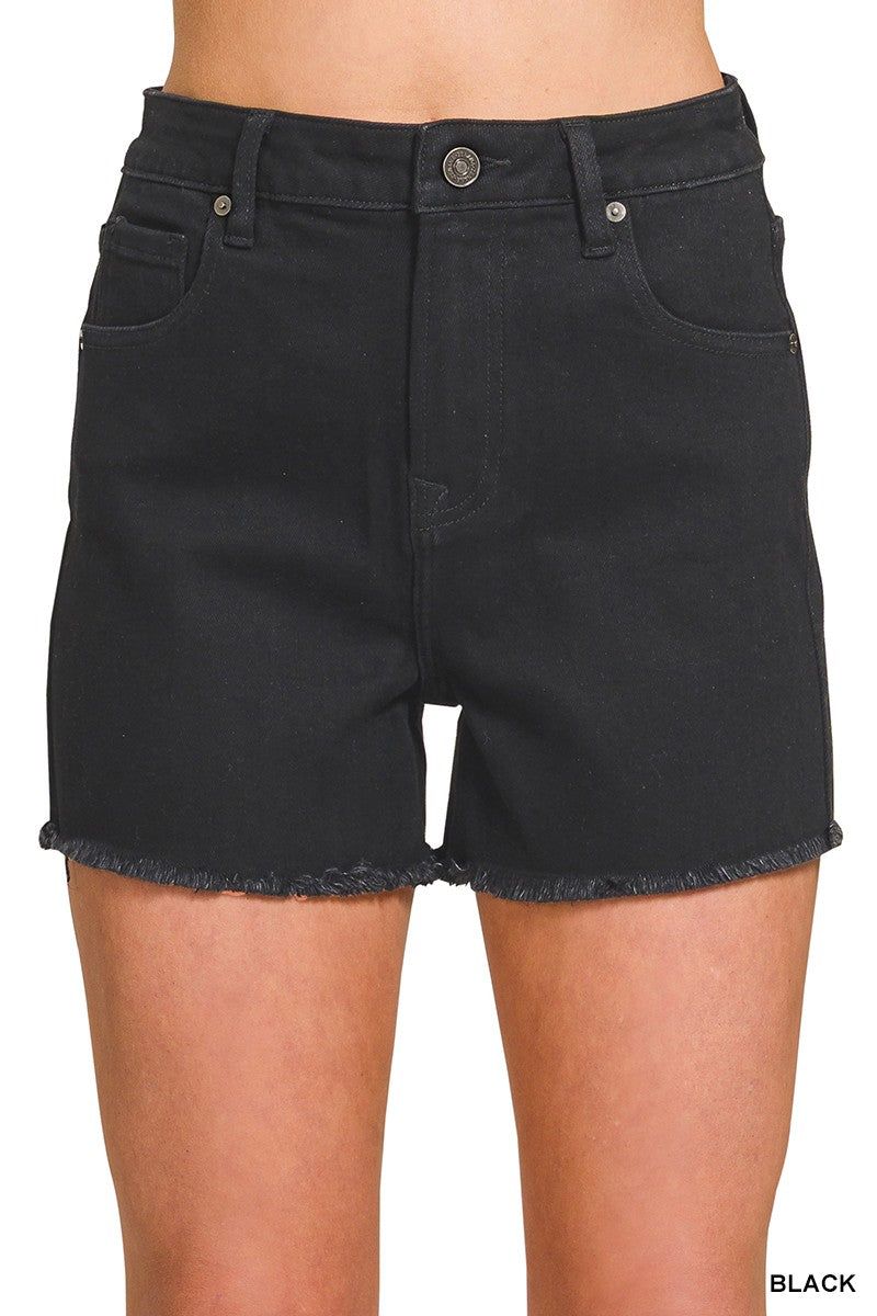 DG After Dark Denim Shorts By Zenana