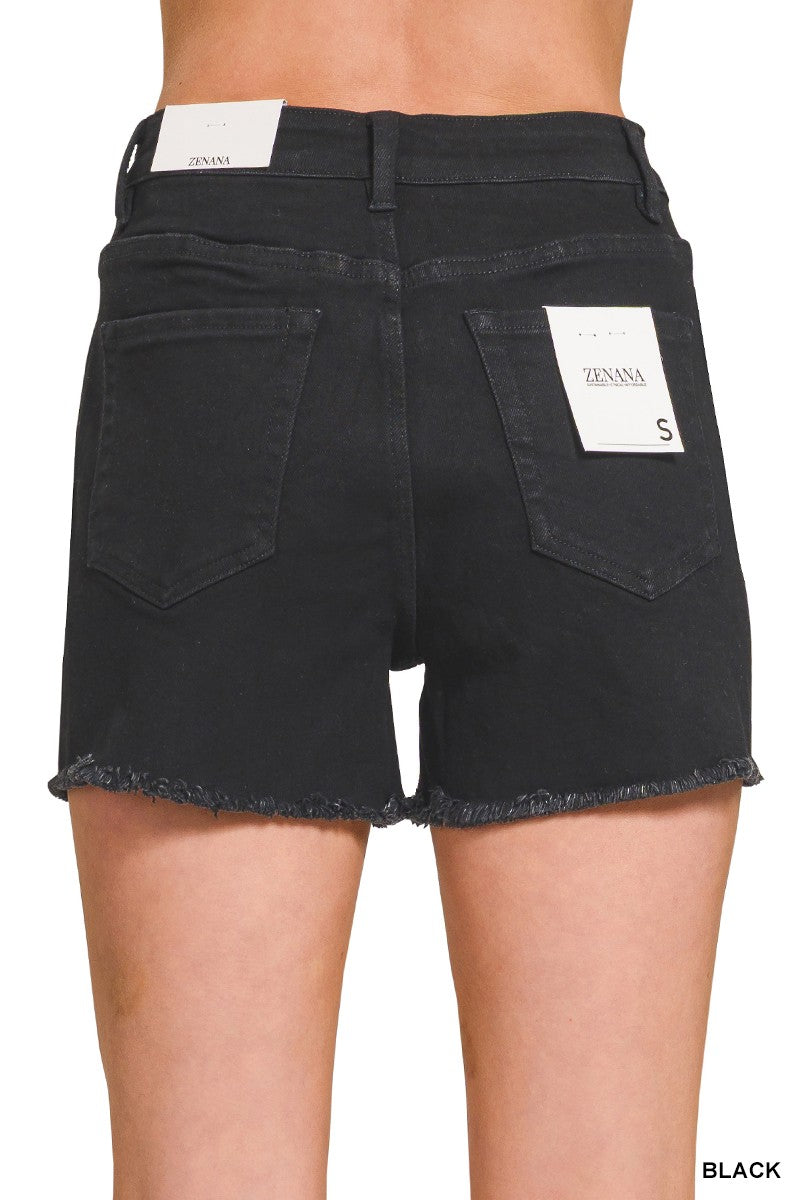 DG After Dark Denim Shorts By Zenana