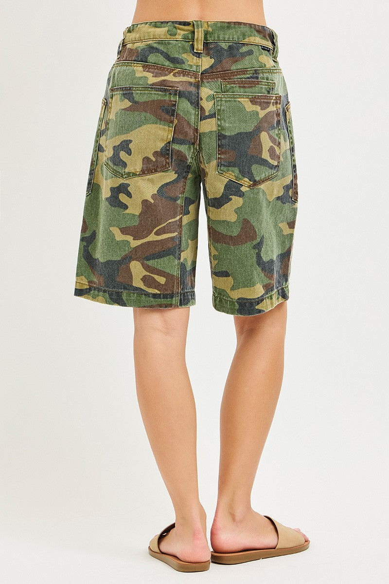 Camo Cutie Cargo Shorts By Risen