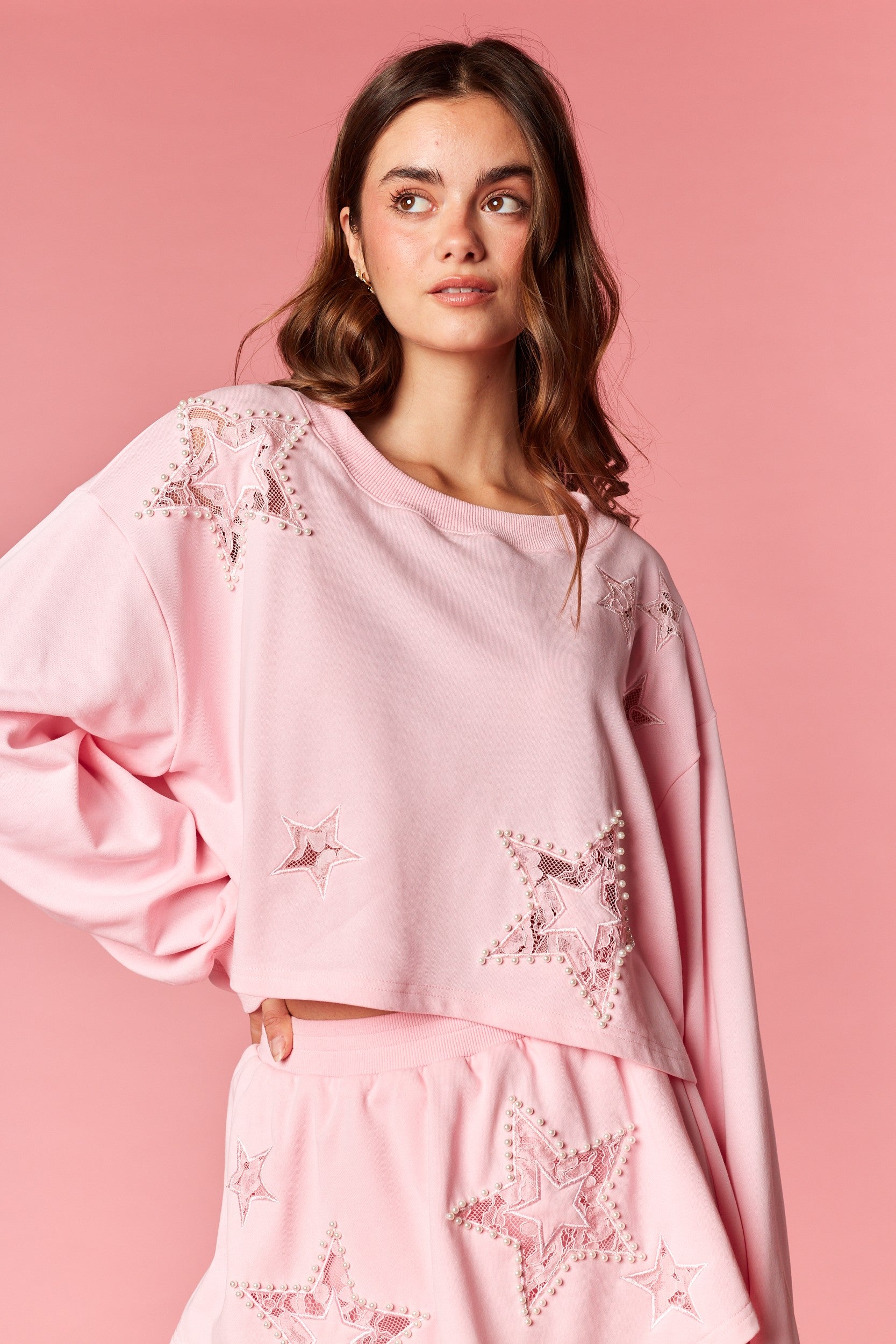2 Piece pink lounge set 