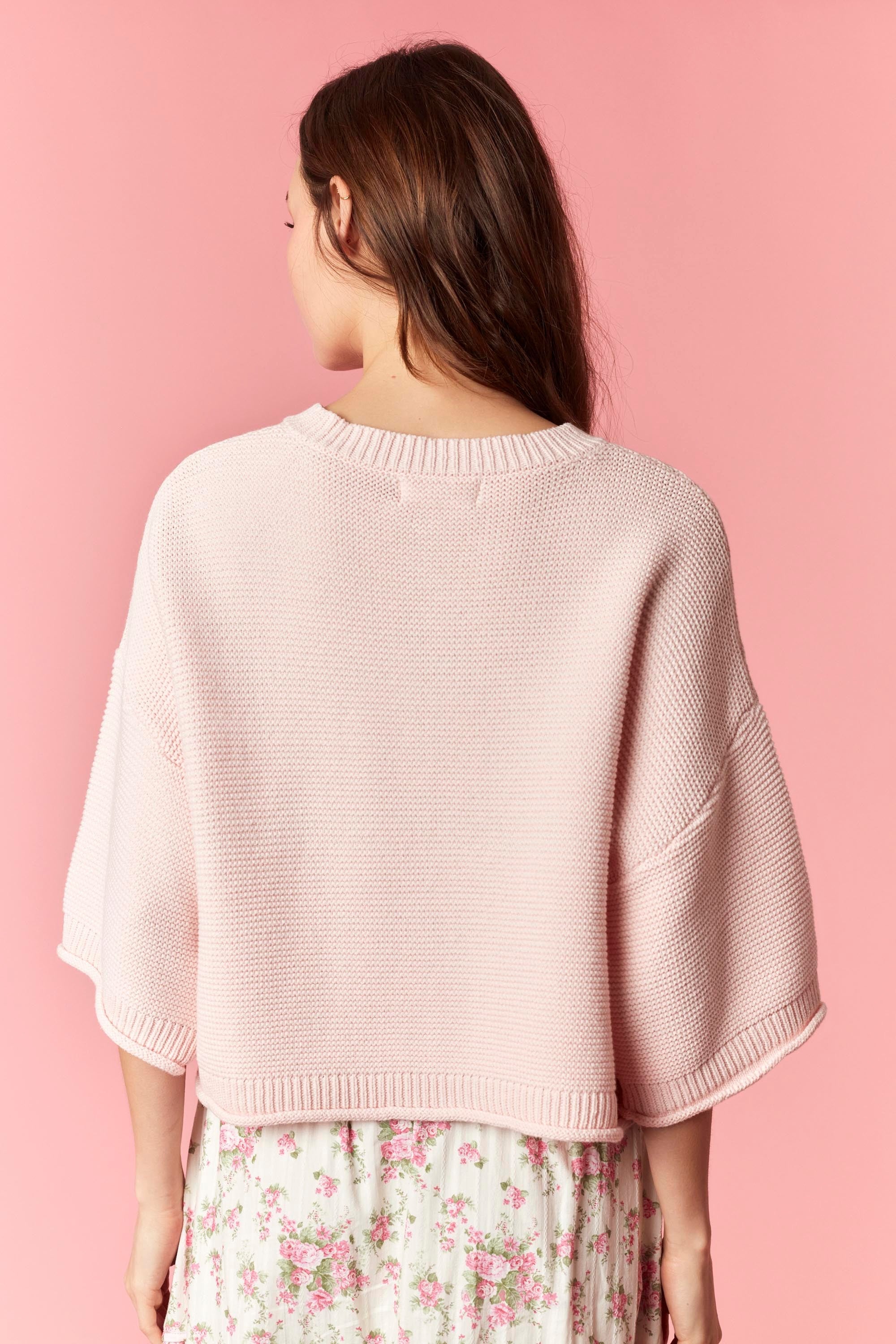 Blushing Bloom Knit Cardigan By Peach Love California
