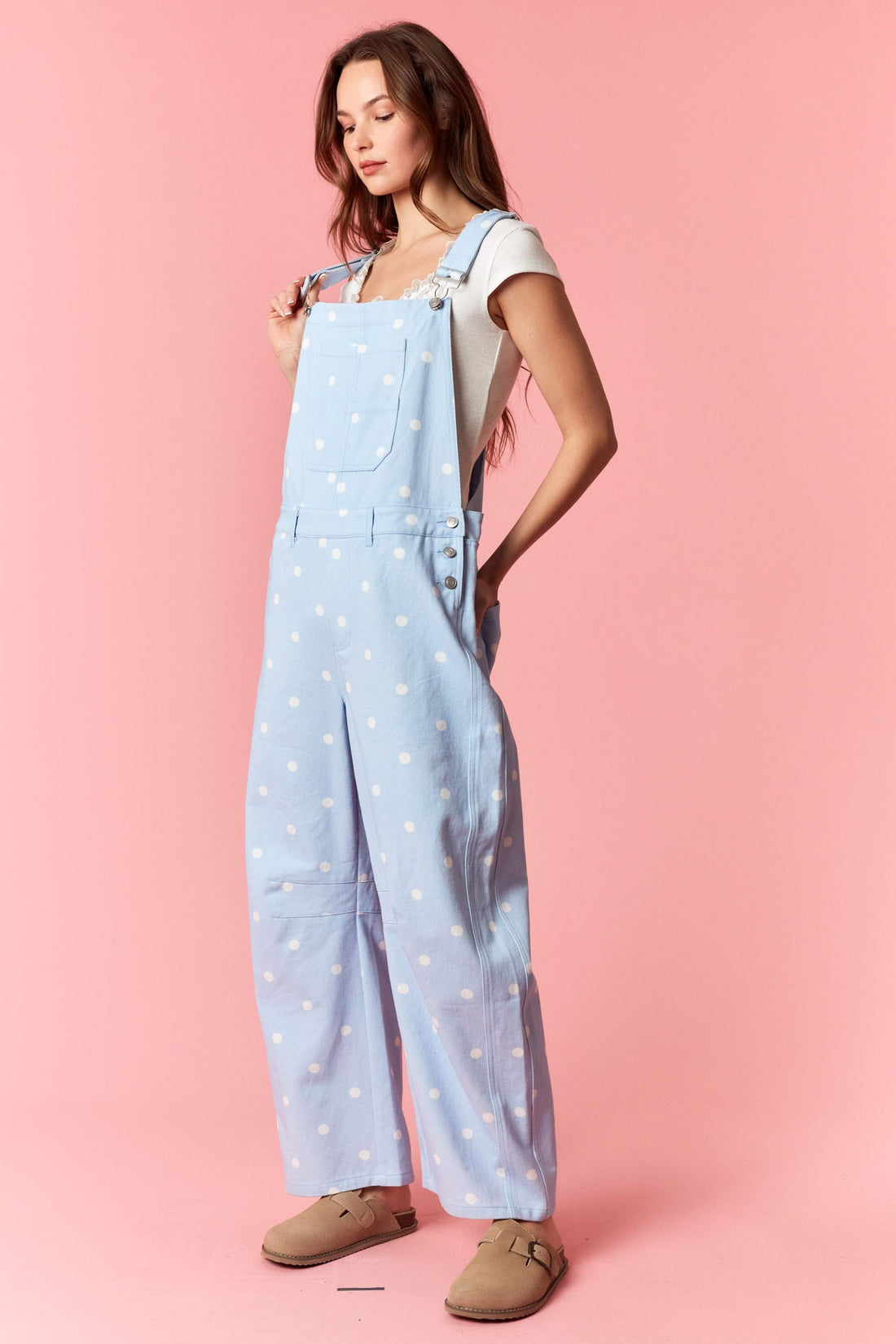 Polka Dot Cutie Overalls By  Peach Love California