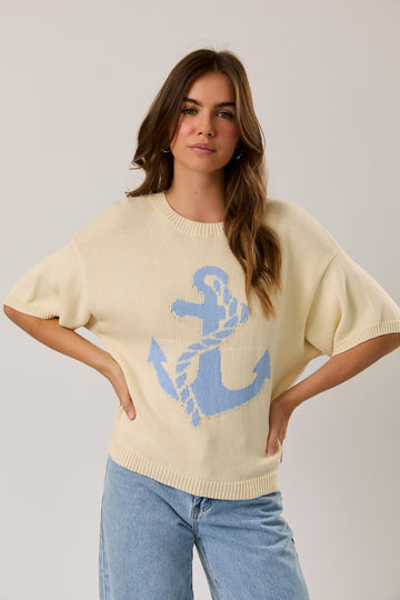 The Butter Anchor Sweater By Lelis