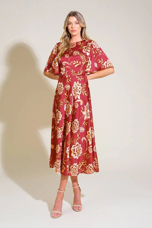 Contemporary Midi Printed Dress
