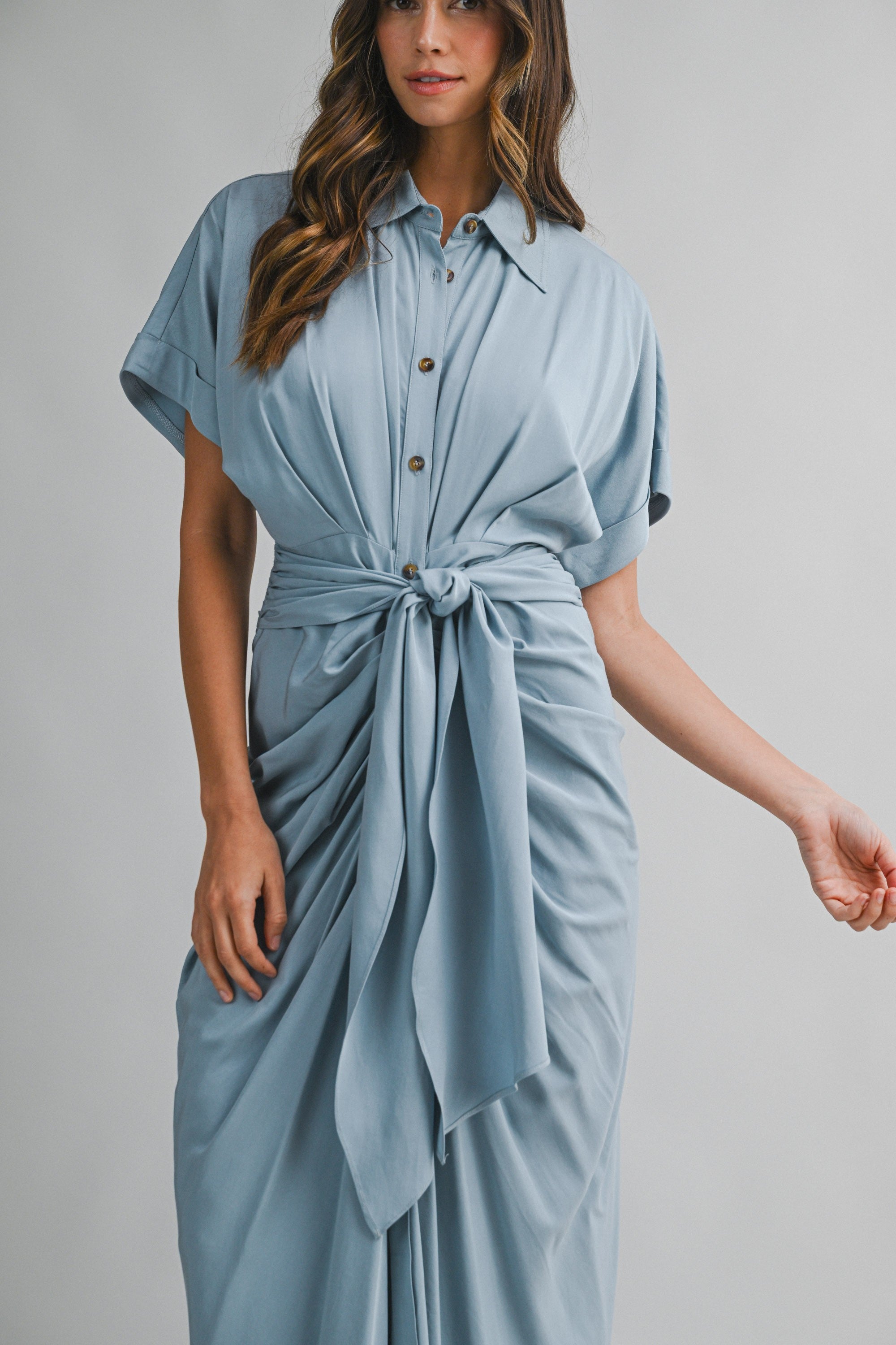 Soft Sky Elegance Dress By Mable