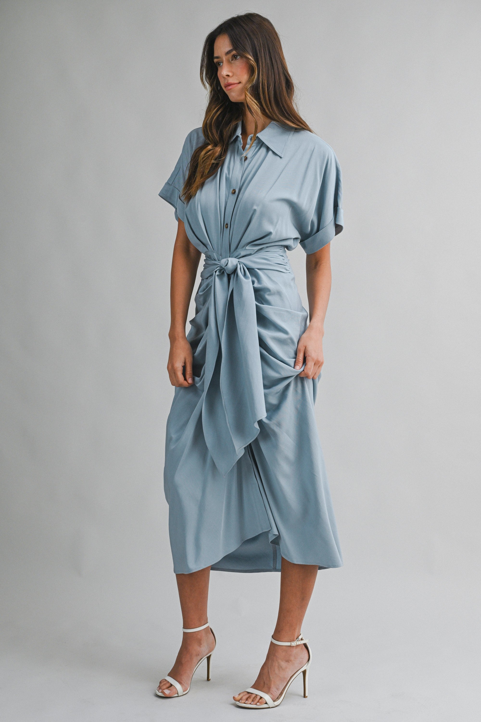 Soft Sky Elegance Dress By Mable