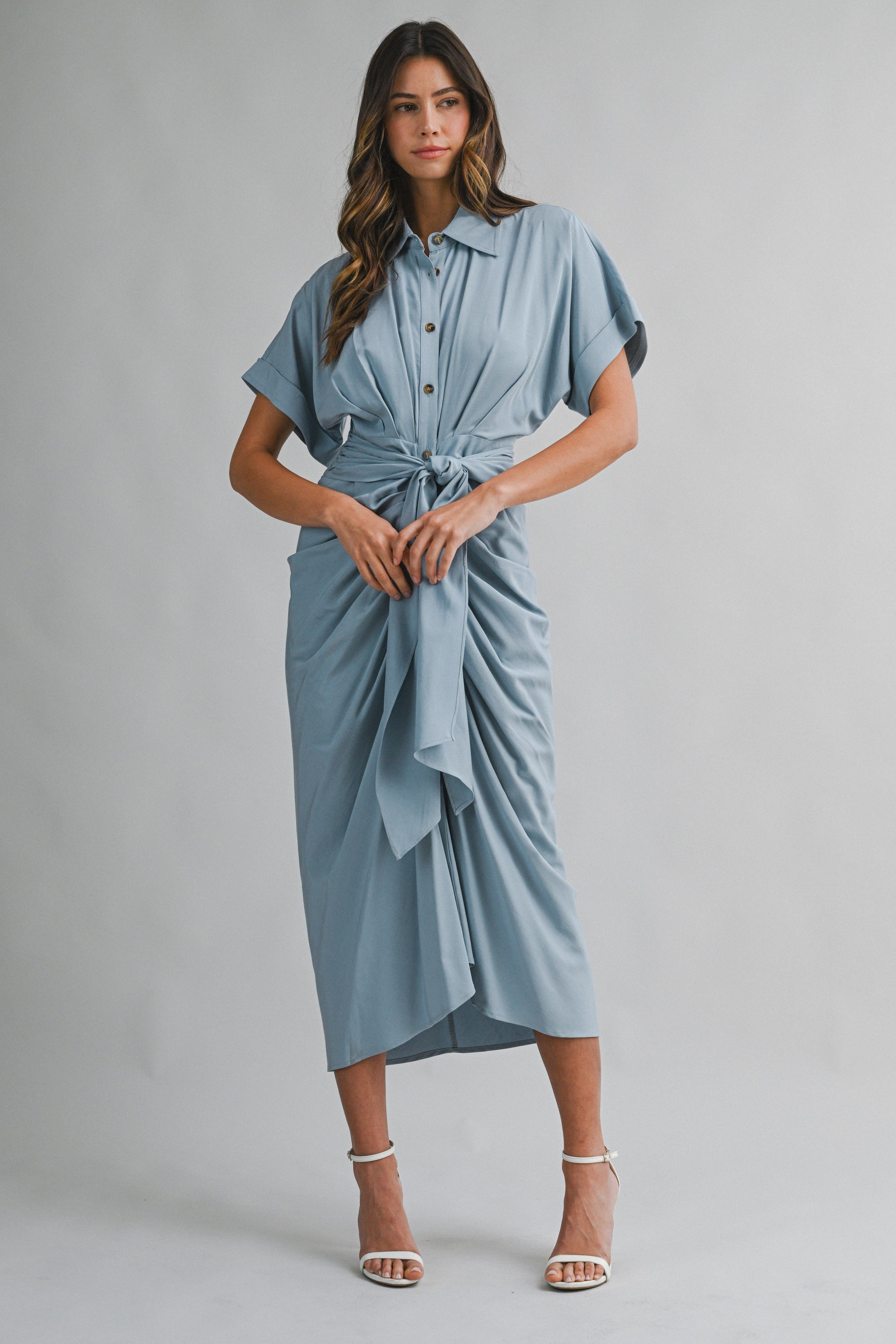 Soft Sky Elegance Dress By Mable