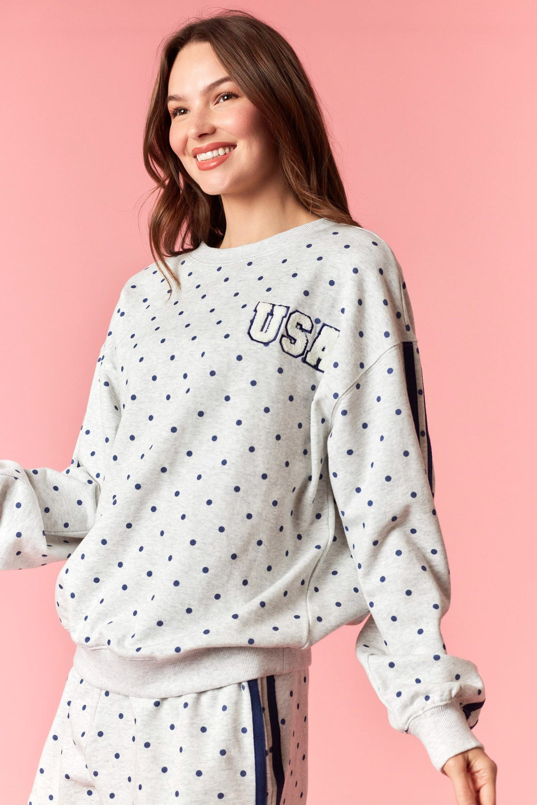 Star Spangled Sweetheart Sweatshirt By Peach Love
