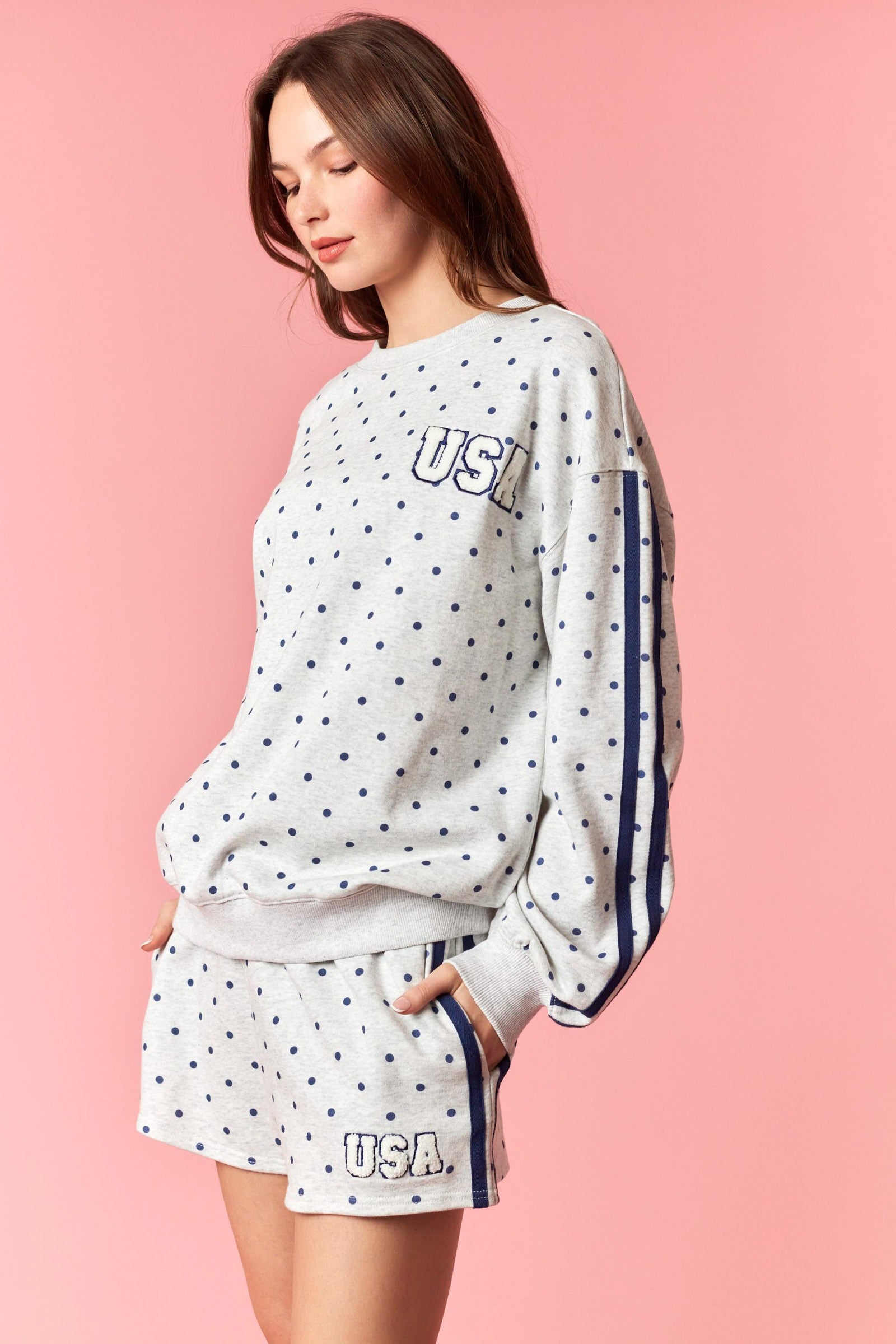 Star Spangled Sweetheart Sweatshirt By Peach Love