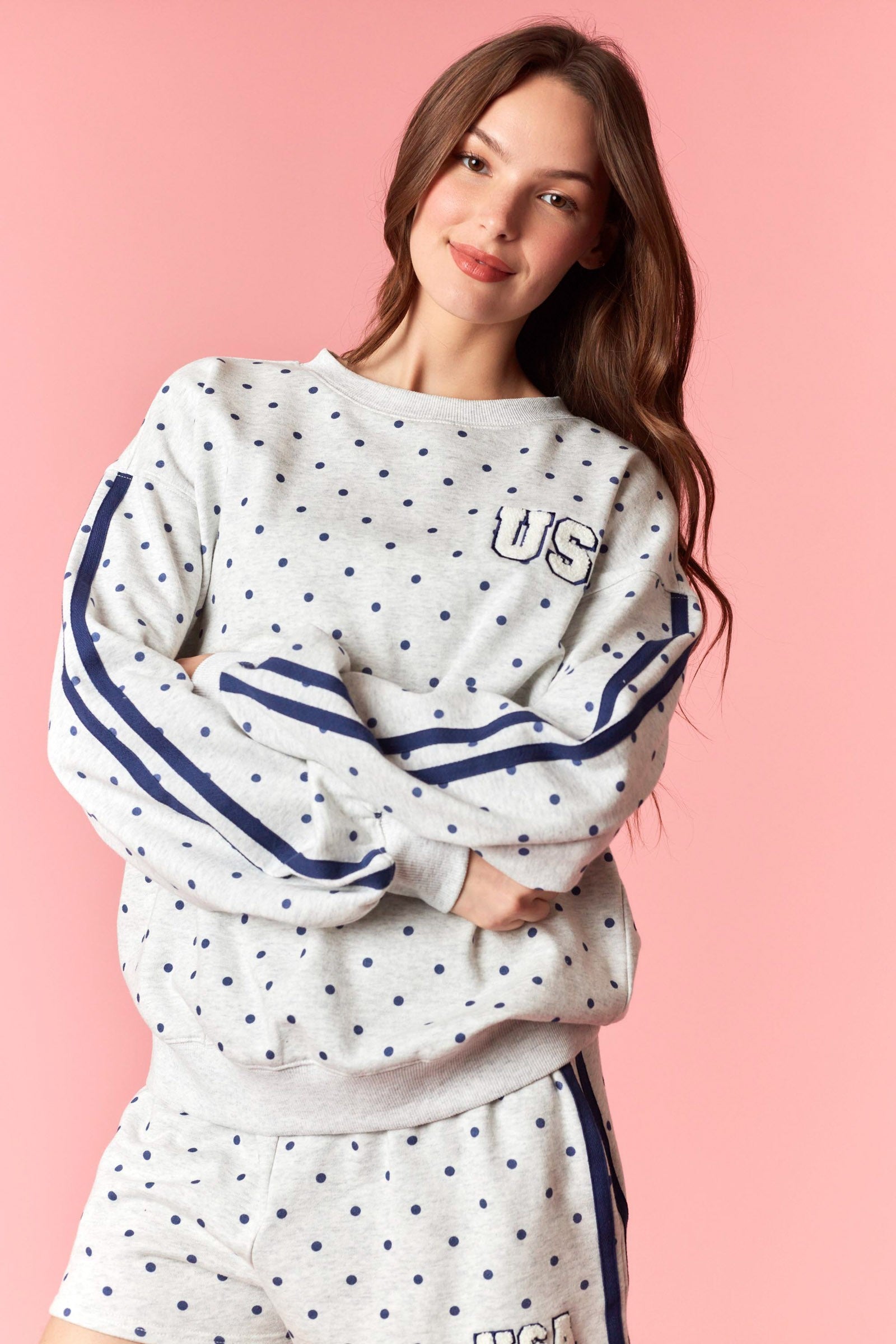 Star Spangled Sweetheart Sweatshirt By Peach Love