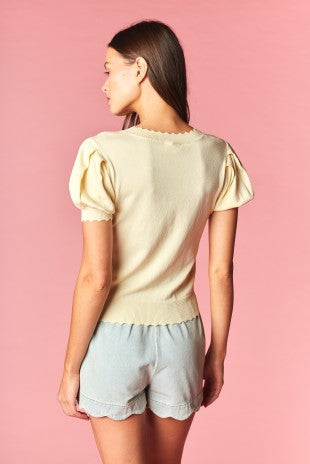 Rosie Romance Embroidered Knit Top By Rareraw