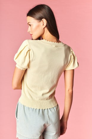 Rosie Romance Embroidered Knit Top By Rareraw