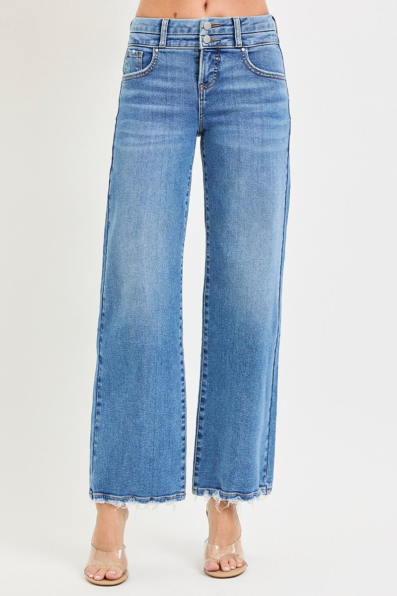 Downtown Darling Wide Leg Jeans By Risen