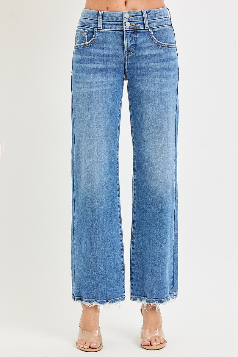 Downtown Darling Wide Leg Jeans By Risen