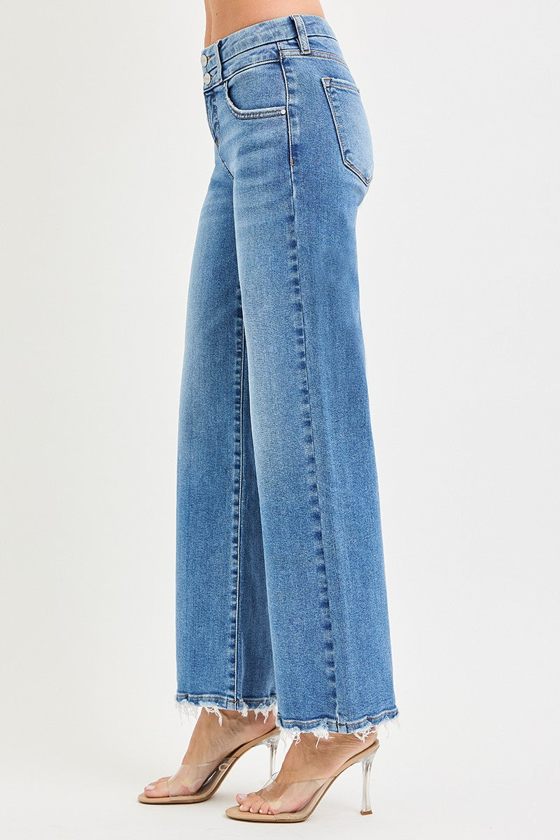 Downtown Darling Wide Leg Jeans By Risen