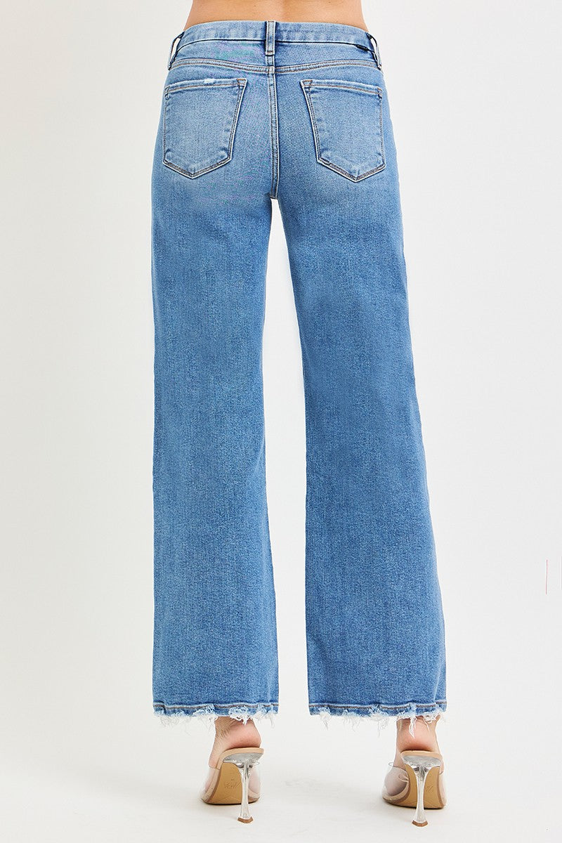 Downtown Darling Wide Leg Jeans By Risen