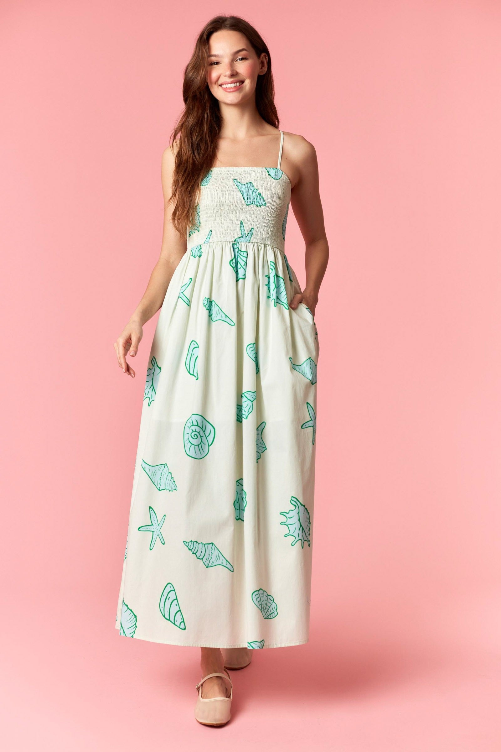 Seaside Daydream Midi Dress By Peach Love Cali