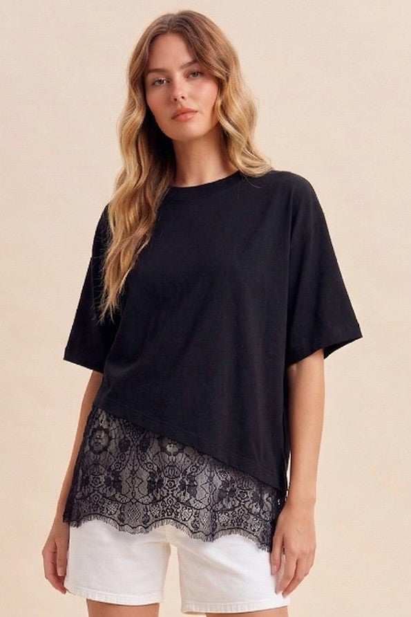 Softly Romantic Lace Tee By AnnieWear