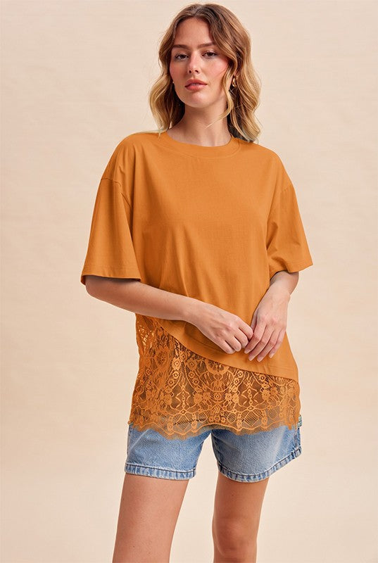 Softly Romantic Lace Tee By AnnieWear