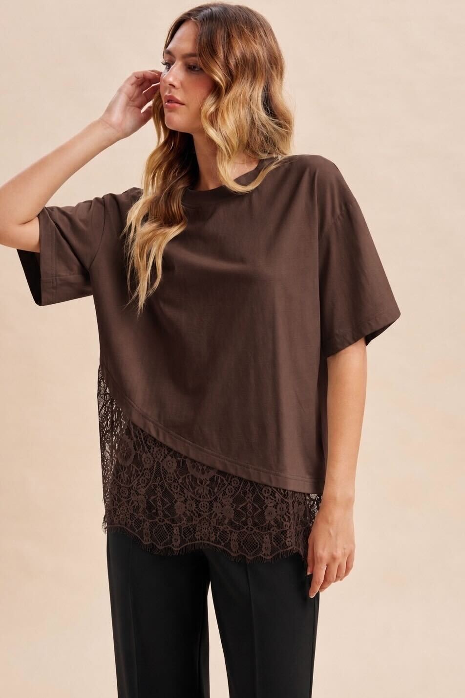 Softly Romantic Lace Tee By AnnieWear