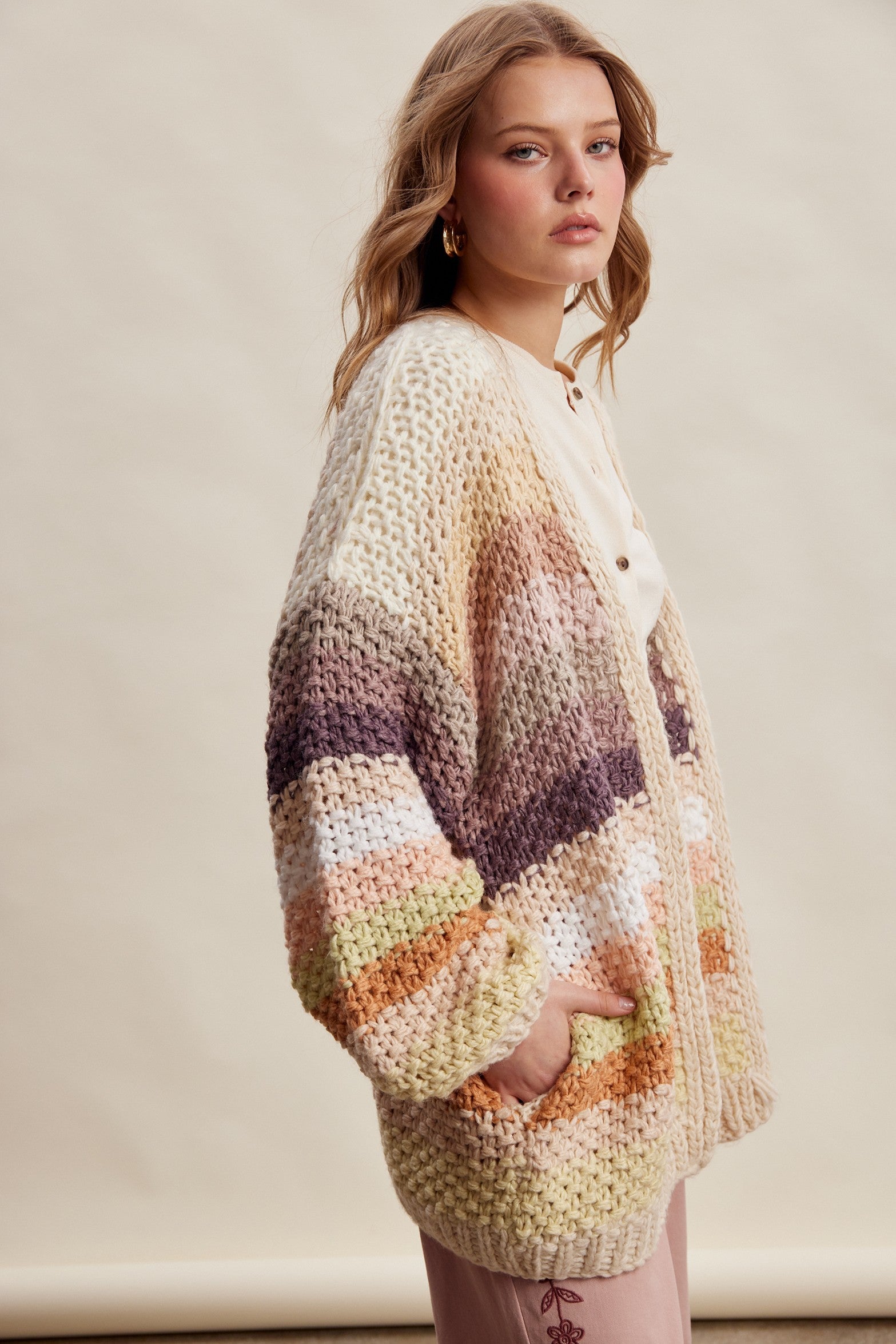 Fireside Sunset Cardigan By Listicle