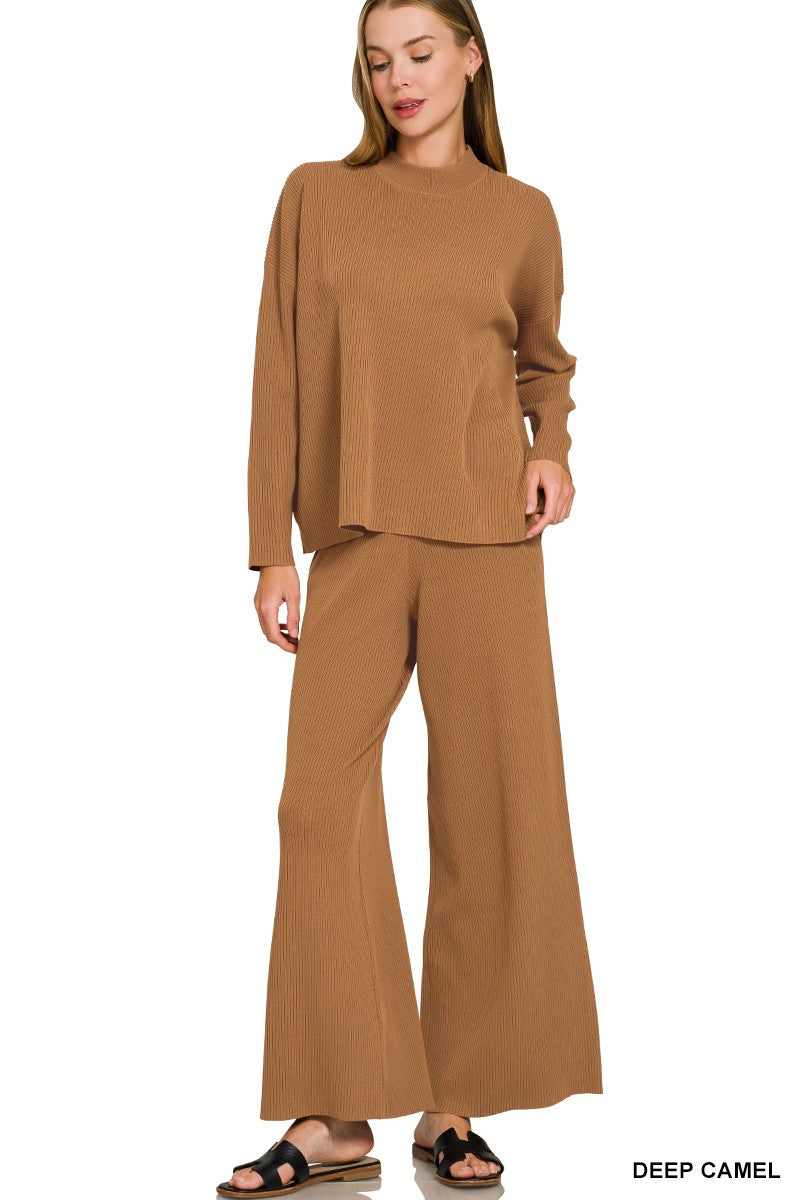 The Luxe Life Sweater & Wide Leg Pants Set