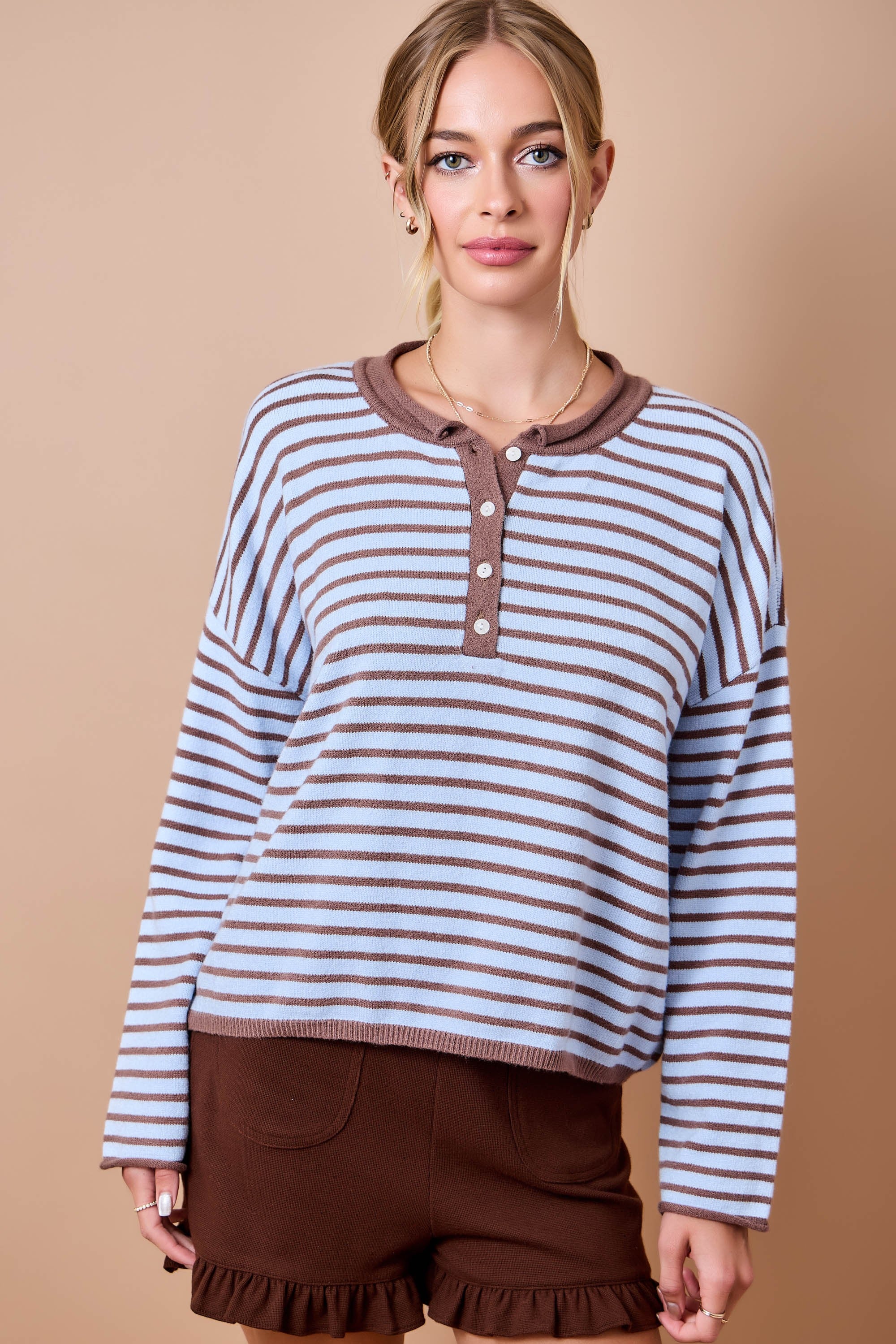 Love Notes Striped Sweater By Day + Moon