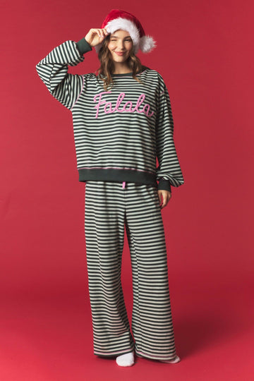 Fa La La & Fabulous Fuzzy Stripe Set