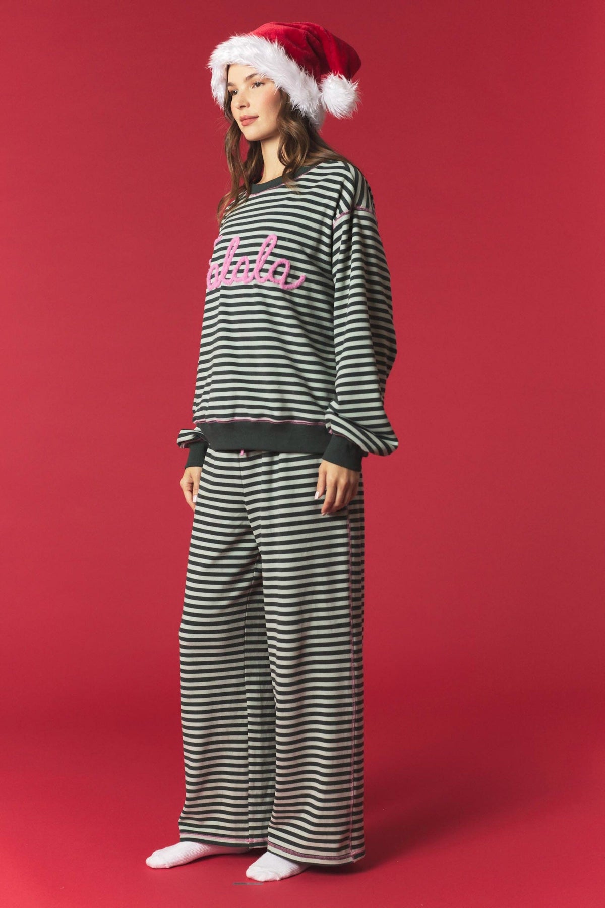 Fa La La & Fabulous Fuzzy Stripe Set