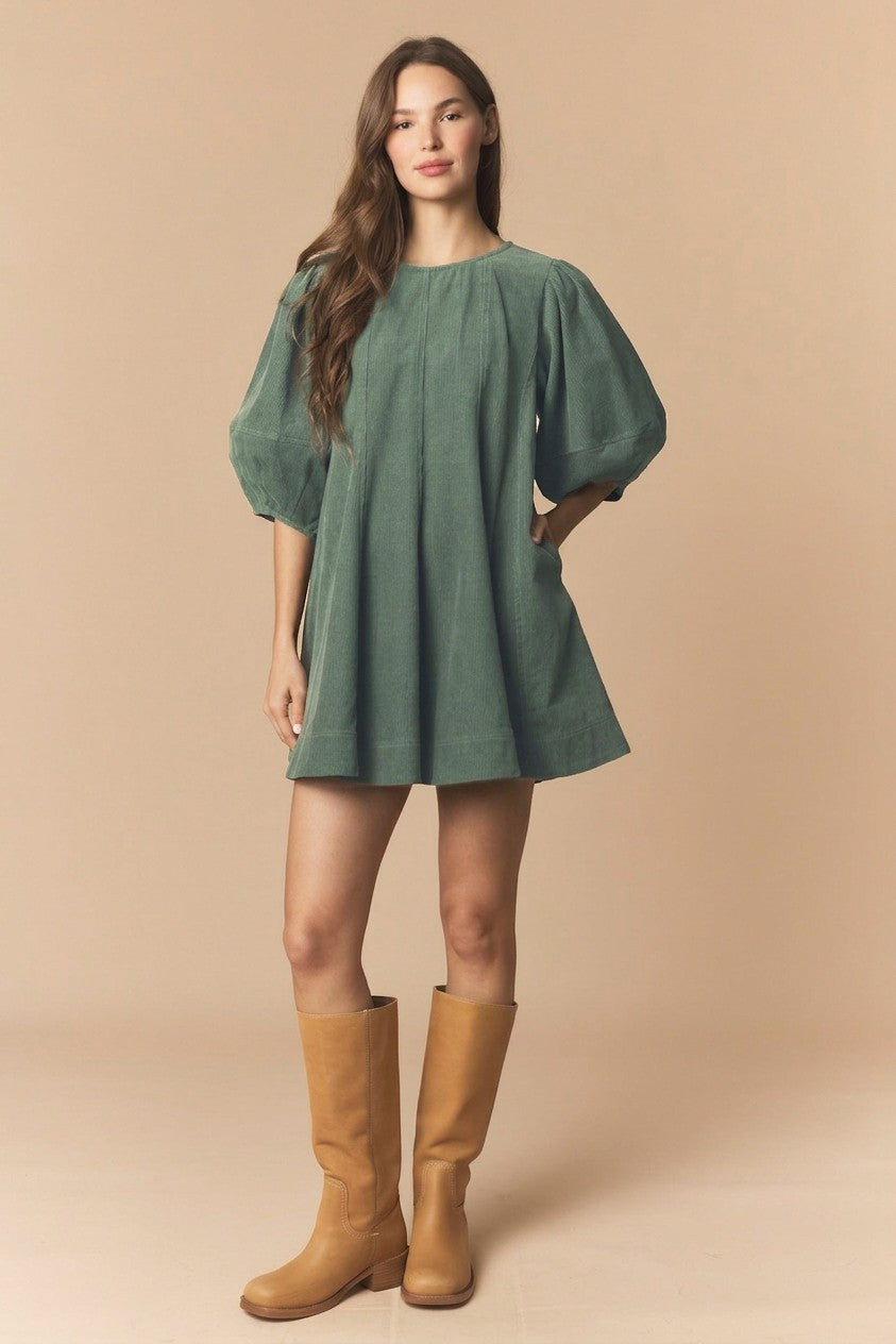 Autumn Darling Corduroy Mini Dress